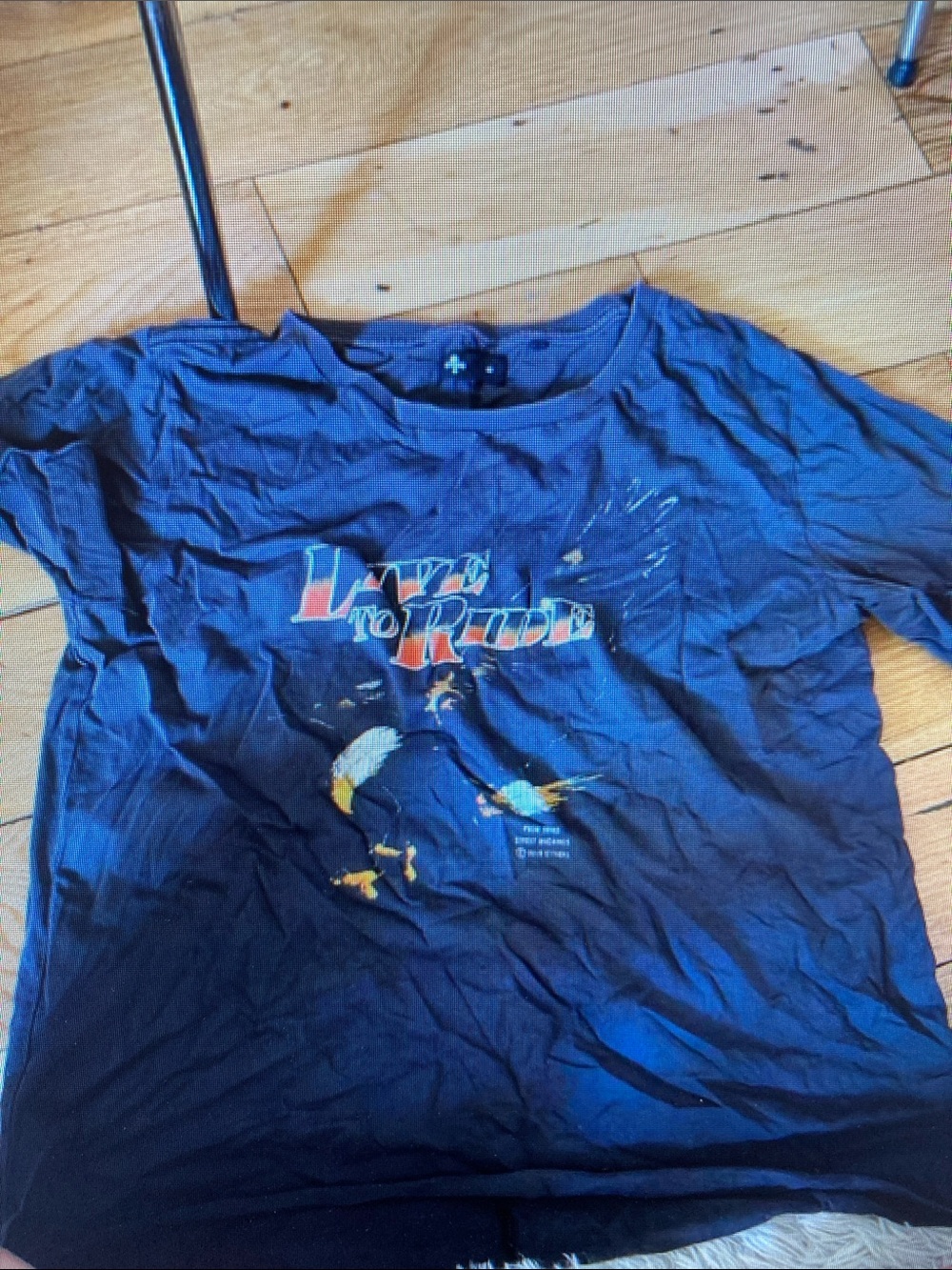 Thrills Navy Short-Sleeve Graphic Tee with Multicolor Print